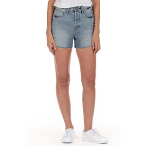 New FIDELITY DENIM Harley High Waist Cutoff Denim Shorts Size 31
